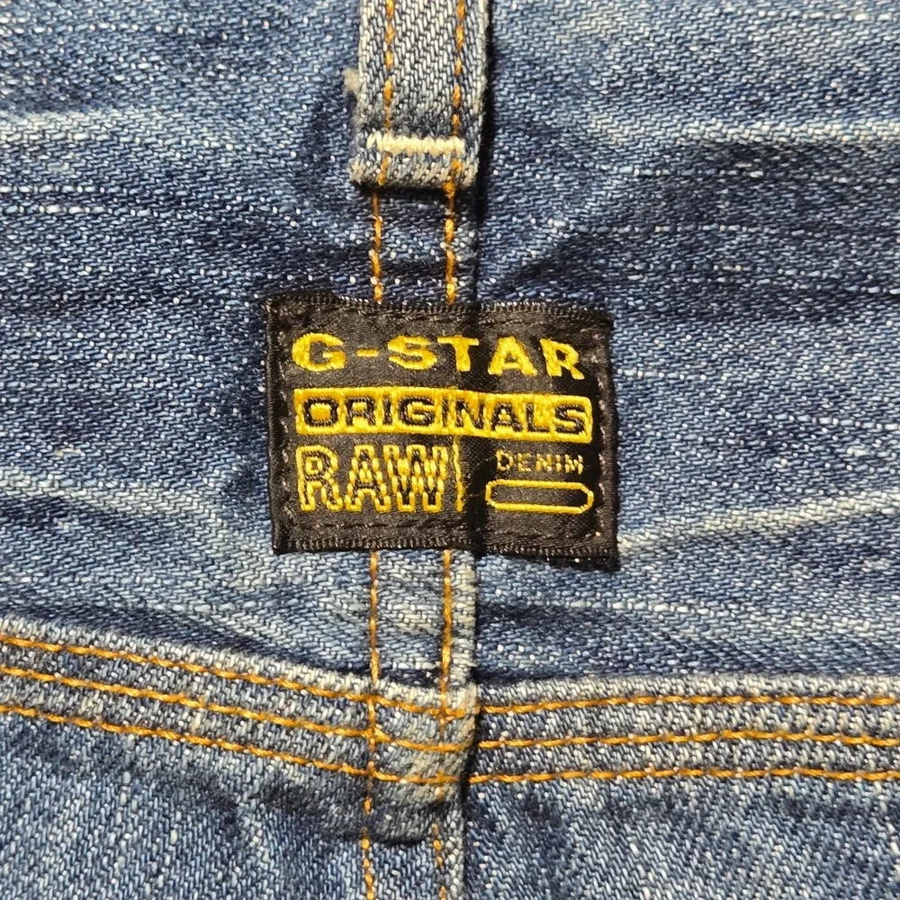 G Star Raw Jeans Mens 37 x 32 New Radar Tapered Faded Whiskered Denim Button Fly